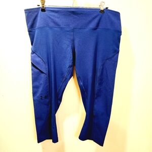 Under Armour Heat Gear Blue Capri Leggings sizw XL